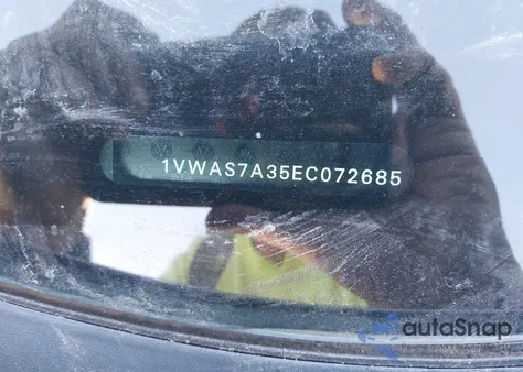 2014 Volkswagen Passat 1.8T S from USA, damaged, VIN 1VWAS7A35EC072685